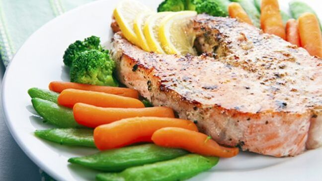 pescado y verduras para la dieta cetogenica