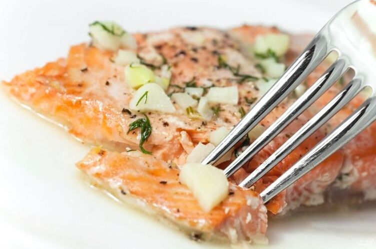 Filete de salmón para el día de las proteínas Dieta favorita